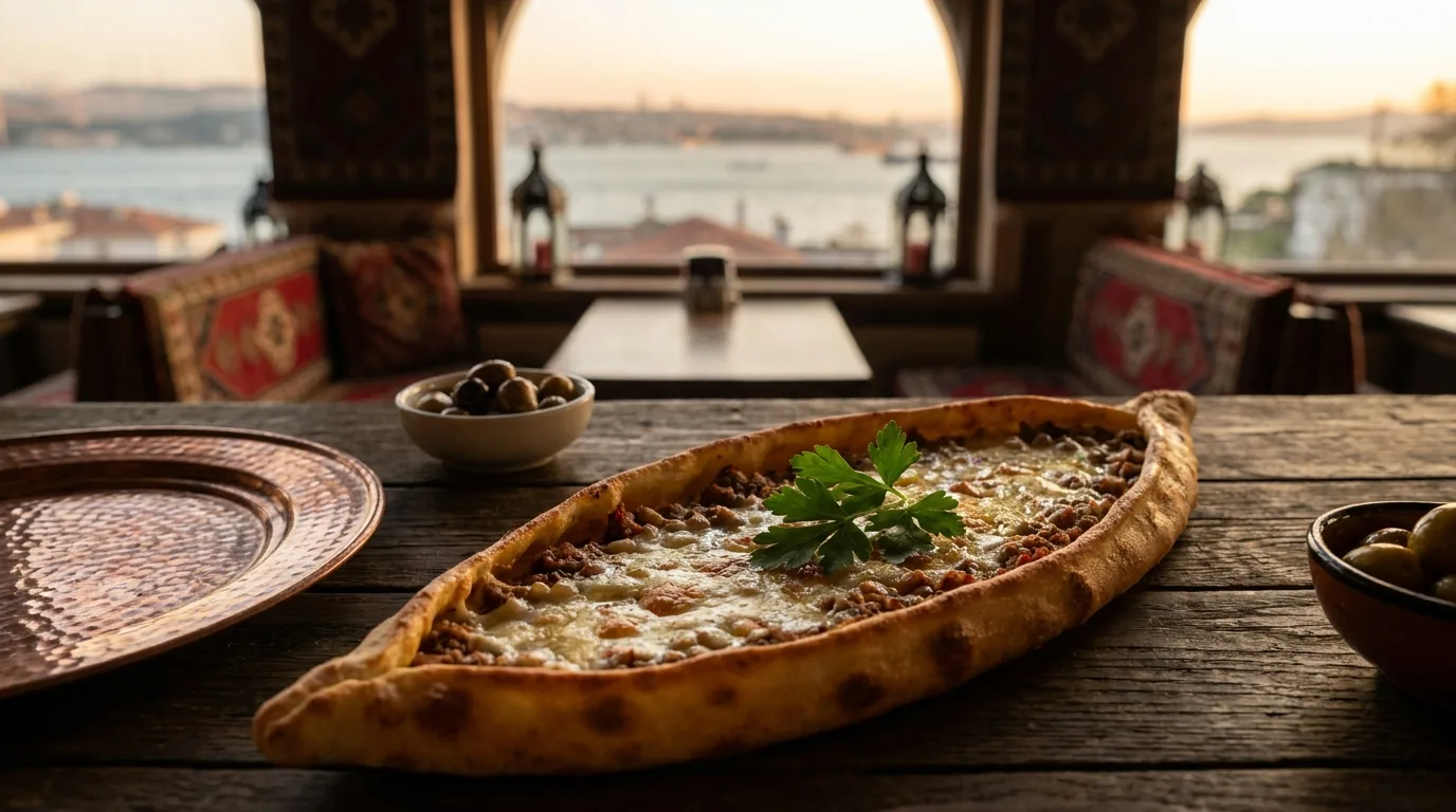 Odun fırınında Karadeniz pidesi